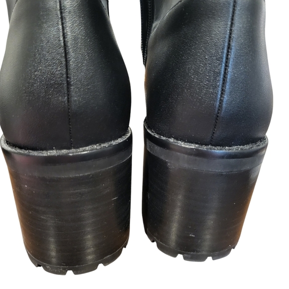 Coach Women's Joy Leather Boots Chunky Heel Size 9.5B - Picture 7 of 9